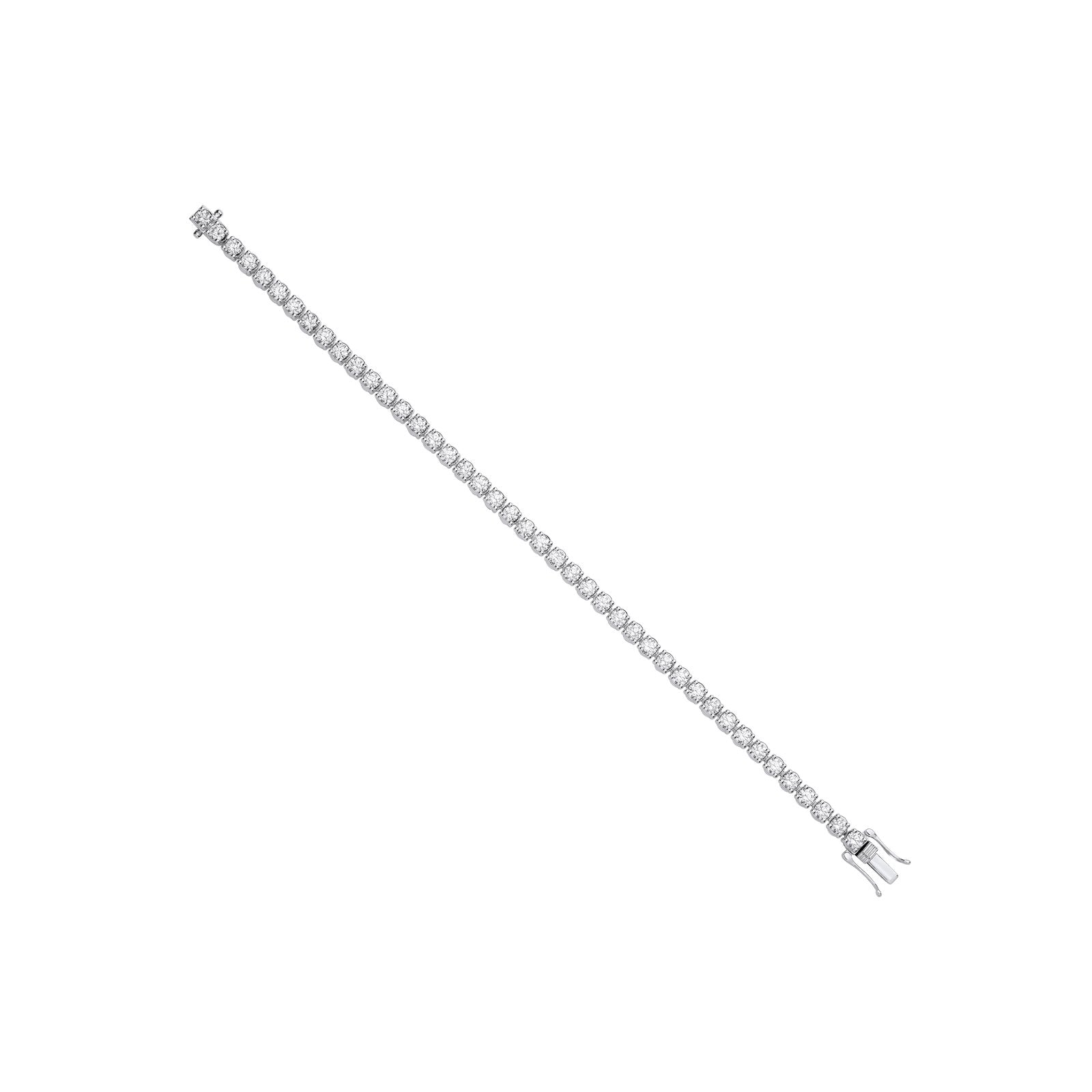 9ct White Gold 7.00ctw Lab Grown Diamond Tennis Bracelet Igi Certified - Fine Bracelet – Luxury Jewellery by Imperial